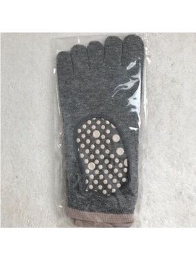 WOMENS GRIP TOE FOOTSIE PILATES WORKOUT STRETCH BREATHABLE SOCKS 6-8